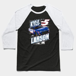 Kyle Larson Navy Patriotic Baseball T-Shirt